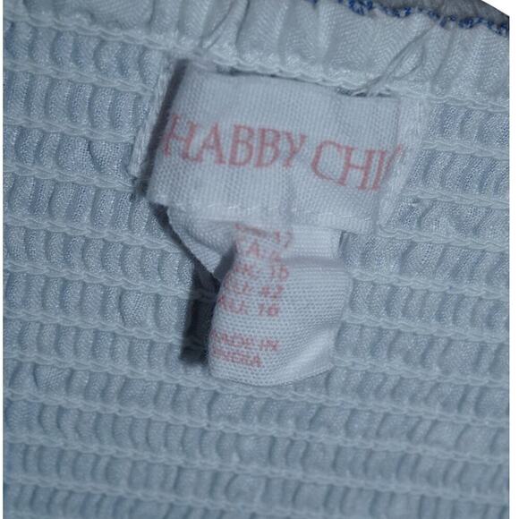 Shabby Chic Blue Polka Dot Tie Strap Midi Dress Size 10 Boho Cottagecore - Picture 5 of 5